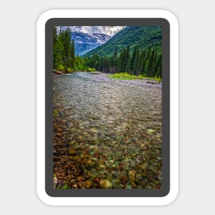 McDonald Creek Glacier National Park Sticker